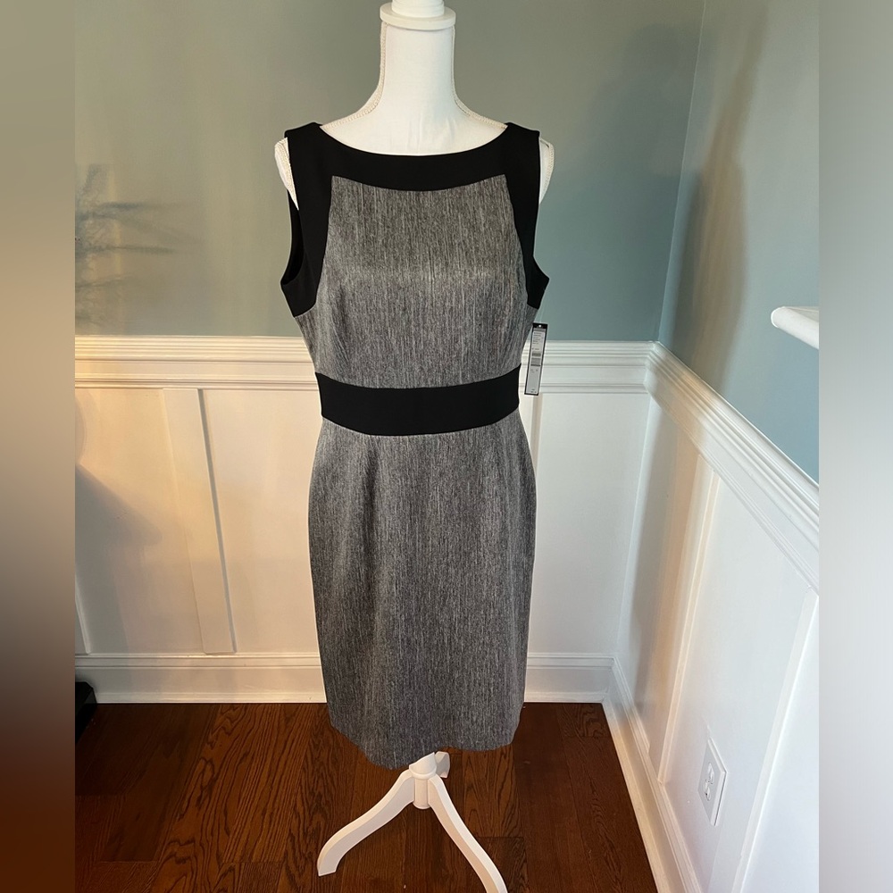 Black and Grey Tahari dress Size 10